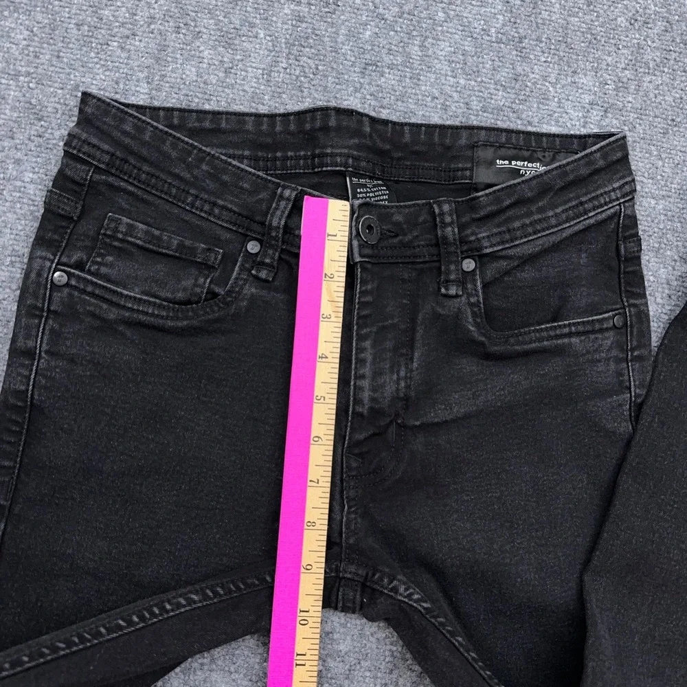 The Perfect Jean NYC Slim Fit Jeans Mens 28x30 Steel Faded Black Stretch Denim